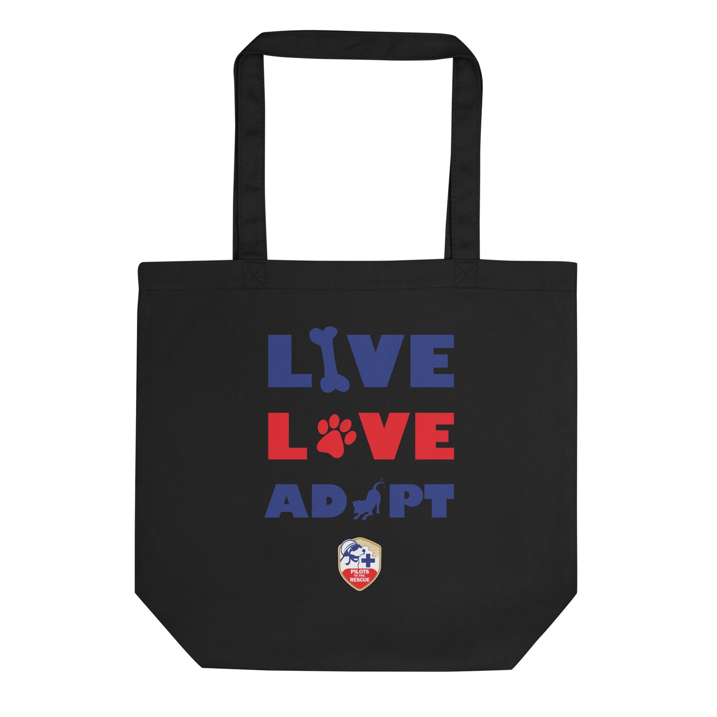 'Live Love Adopt' Eco Tote Bag