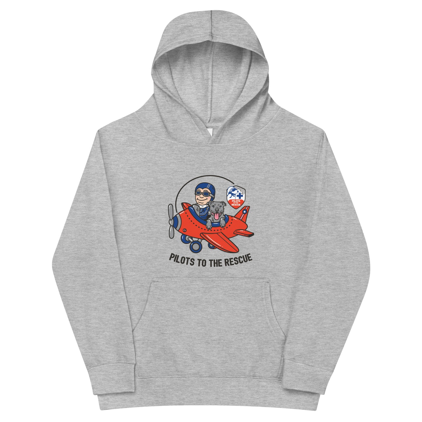 'Cartoon' Kids Fleece Airplane Hoodie