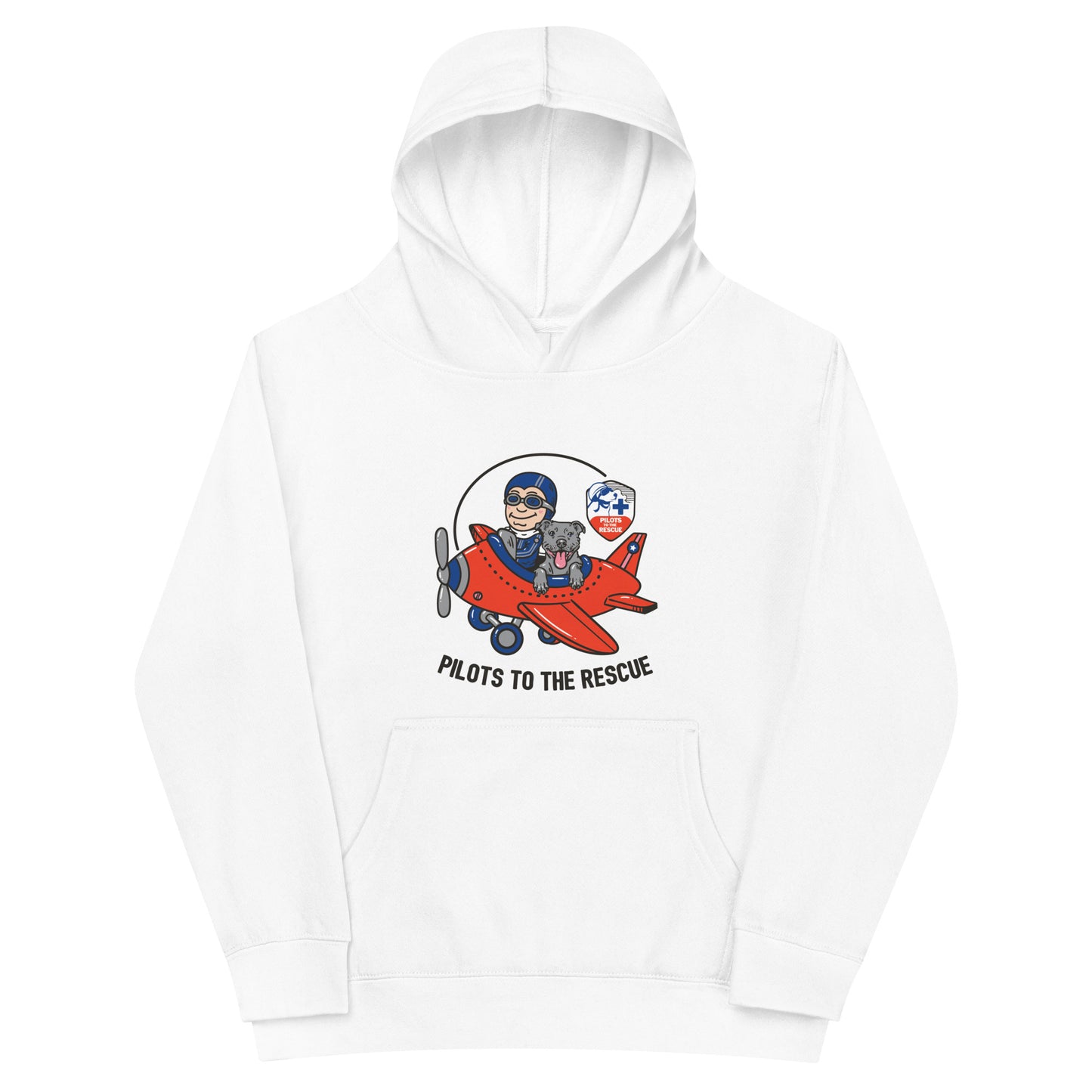 'Cartoon' Kids Fleece Airplane Hoodie
