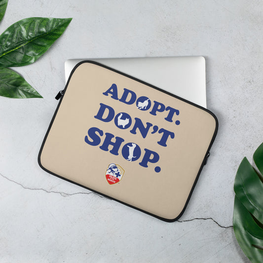 'Adopt Don't Shop' Laptop Sleeve