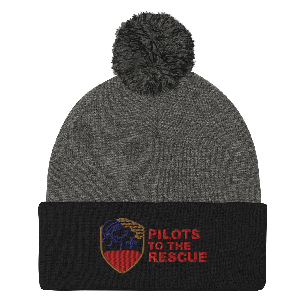 'PTTR' Pom-Pom Beanie