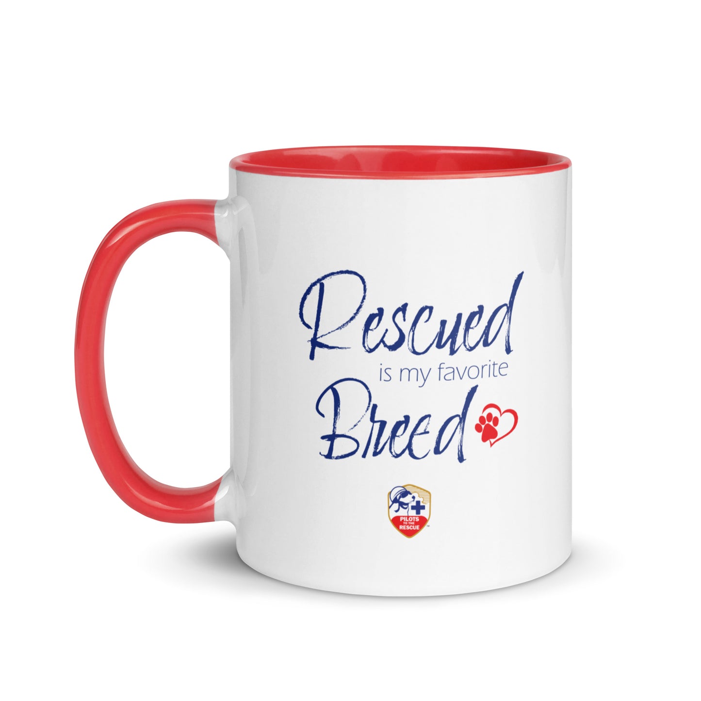 'Rescued Is My' Mug