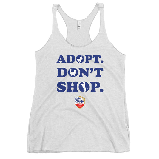 'Adopt Don't Shop' Women's Racerback Tank