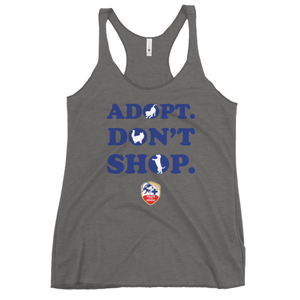 'Adopt Don't Shop' Women's Racerback Tank