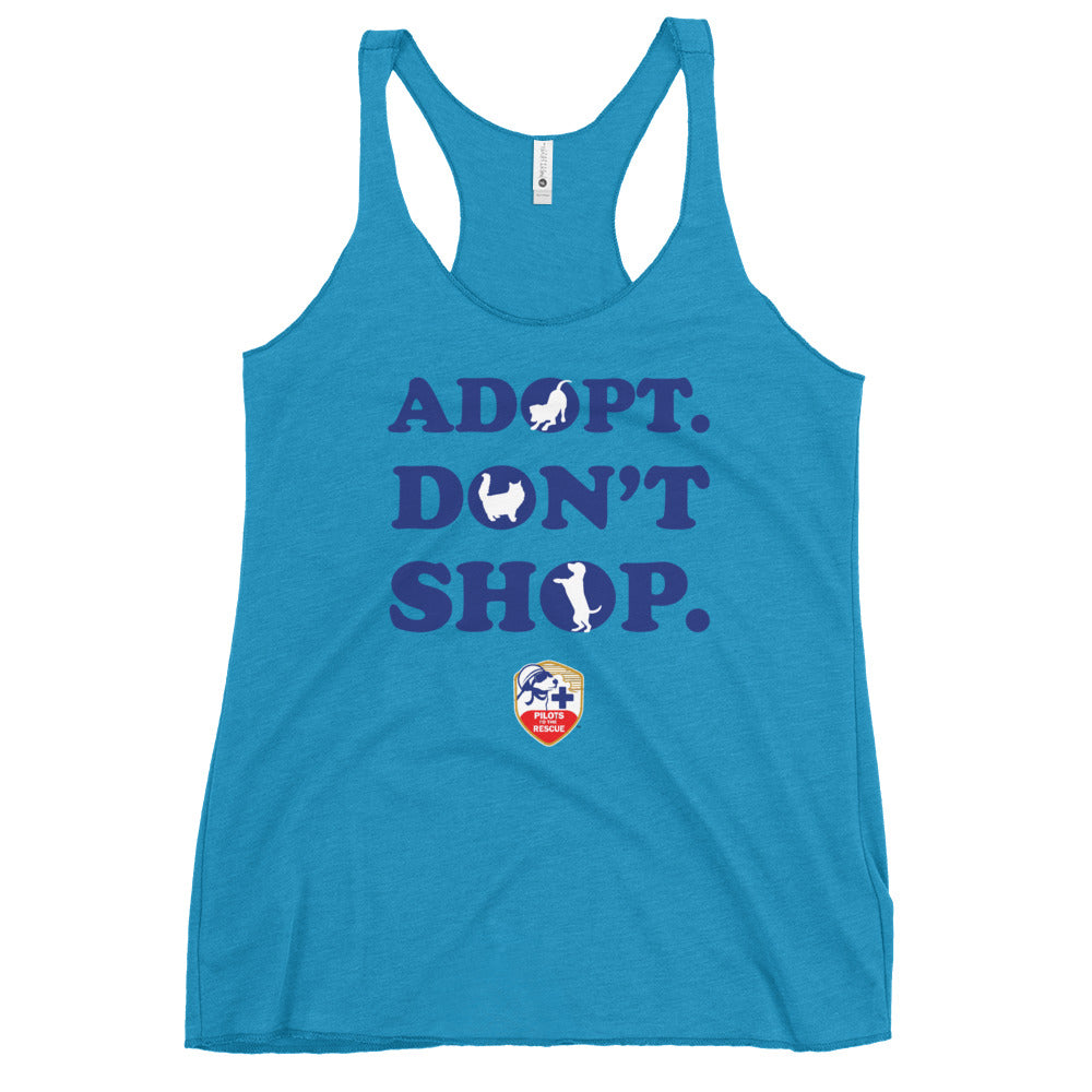 'Adopt Don't Shop' Women's Racerback Tank