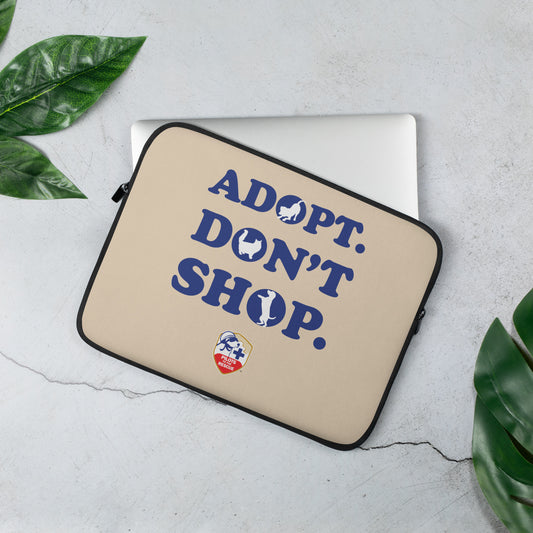 Adopt Don't Shop PTTR Laptop Sleeve