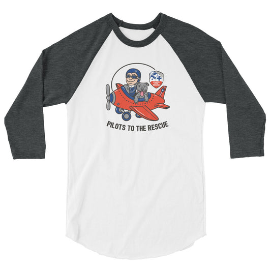3/4 sleeve Cartoon Baseball Style Shirt