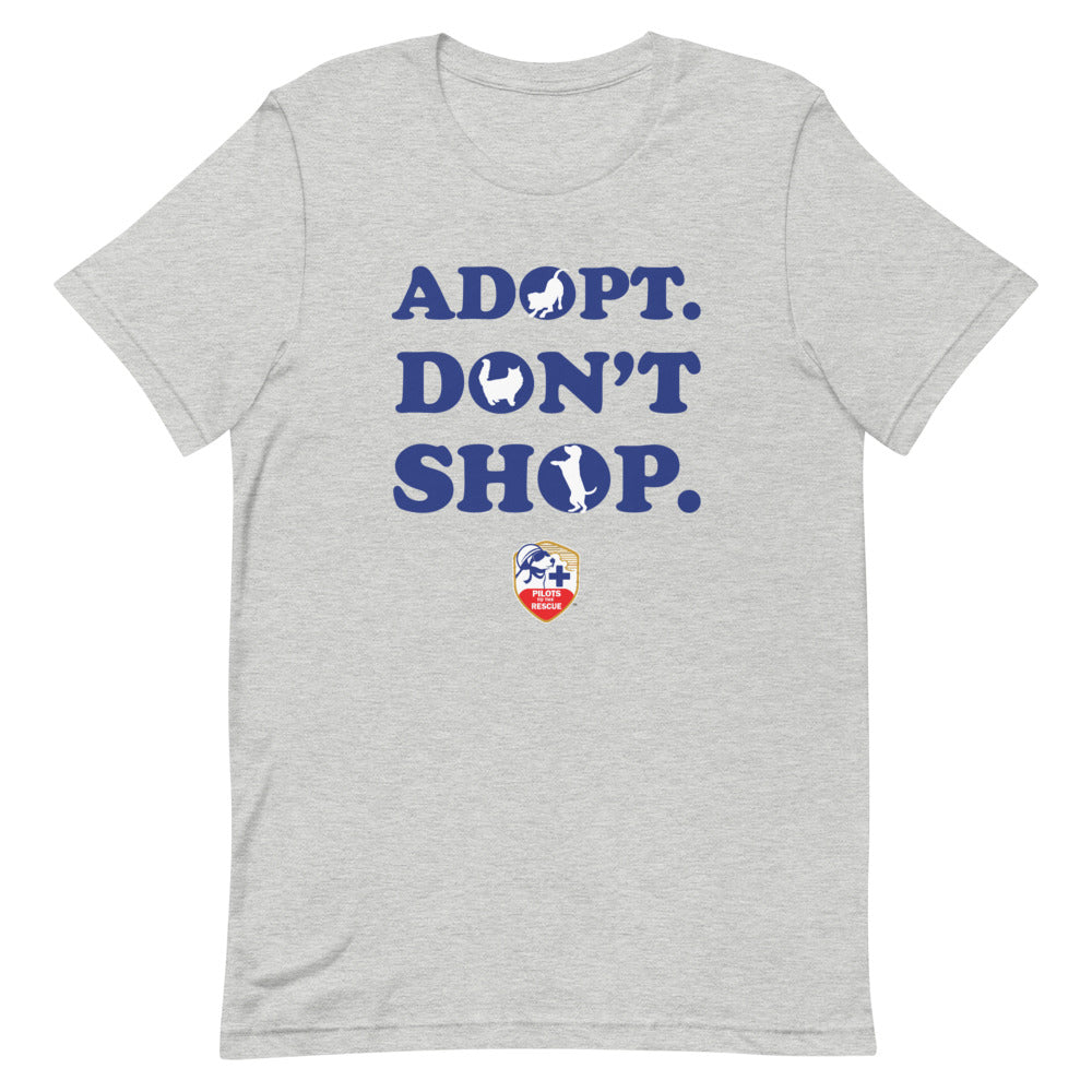 Adopt Don't Shop PTTR Short-Sleeve Unisex T-Shirt