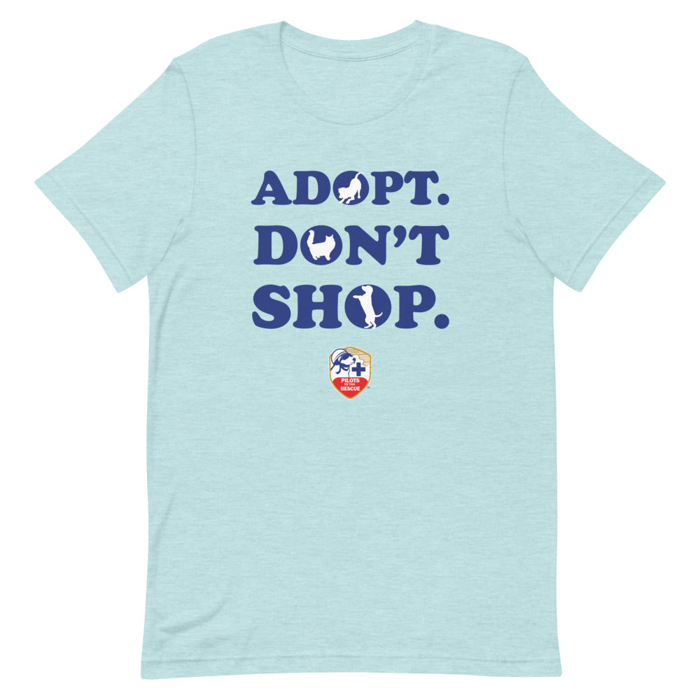 Adopt Don't Shop PTTR Short-Sleeve Unisex T-Shirt